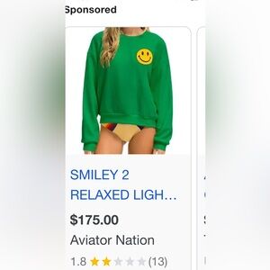 Aviator nation sweatshirt size large